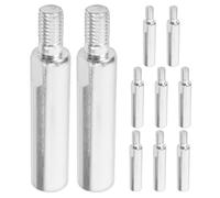 SMASOLO 10 Pezzi Prolunga Smerigliatrice Angolare Asta di Collegamento in Acciaio per Smerigliatrice e Lucidatrice Estensione Robusta per Utensili da Banco e Polisher Accessorio