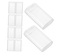 SMASOLO 10 pezzi Scatola Batterie Scomparti in Plastica Dura Trasparente Organizer Batterie Leggero e Compatto per Custodia Protettiva Portatile Aa Aaa e Piccoli Accessori