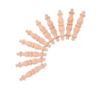 SMASOLO 10 Pezzi Spindles Non Verniciati per Decorazione per Railing Armadi e Progetti da Te Realizzati Massello Design e Versatile per Ogni