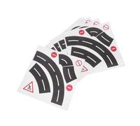 SMASOLO 10 Set Adesivi Stradali Curvi per Stickers Rimovibili e Adesivi per Divertenti per Giocattoli Educativi e Decorazione Domestici