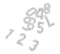 SMASOLO 100 Pezzi Accessori per Nail Art Numeri con Cristalli Pietre Piattine per Manicure Decorazioni Uniche DIY Facili da Usare per Unghie Brillanti e Personalizzate