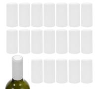 SMASOLO 100 Pezzi Capsule per Bottiglie di Vino Termoretraibili Pellicola Sigillante Bianco Tappi Liquore Ermetici per Conservazione e Imbottigliamento Vino Accessori Casa e Cantina
