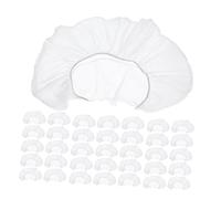 SMASOLO 100 Pezzi Coperture Usa e Getta per Cuscini U-shaped in Tessuto Non Tessuto Bianco Morbide e Ipoallergeniche per Testa e Collo per Spa Centri Estetici e Massaggi