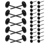 SMASOLO 100 Pezzi Occhi in Vetro per Pupazzi 8 MM Occhi di Sicurezza per Peluche e Bambole Fai da Te per Infeltrimento ad Ago e Artigianato Cucito Accessori per Creazioni Handmade