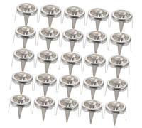 SMASOLO 100 pezzi Rivetti Decorativi con Strass per e Borse Borchie Metalliche Punta Accessori Fai da Te per Scarpe e Artigianato Argento Bianco