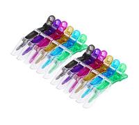 SMASOLO 12 pezzi Mollette Trasparenti per Capelli Spessi Clip Coccodrillo in Design Doppio Snodo Antiscivolo per Salone e Te Accessori Eleganti per Donne e Ragazze Colore Colore Casuale