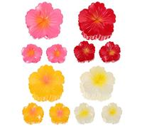 SMASOLO 12 pezzi Pinze per Capelli Fiore Plumeria Clip Artiglio con Sfumature Gradienti Bianco Giallo Rosa Rosso Accessori Estivi Leggeri e Resistenti per Donne e Ragazze Adatte per
