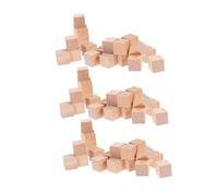 SMASOLO 120 Pezzi Cubi di Legno Naturale per Artigianato Blocchi Quadrati Grezzi per Attività Creative e Adulti Gioco Educativo per Sviluppo Creatività e Coordinazione Manuale