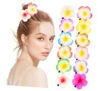 SMASOLO 12pezzi Fermagli Capelli Frangipani Hawaiiani Clip Fiori Artificiale Con Design Realistico e Accessori Decorativi Per Donne Per Matrimoni Feste in Spiaggia e Eventi Tropicali