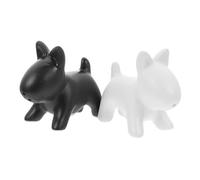 SMASOLO 2 pezzi Contenitori per Spezie in Ceramica Forma di Cane Saliera e Spargitore per Condimenti Design Compatto e Salva Spazio per Cucina e Barbecue Facile da Trasportare e