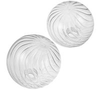 SMASOLO 2 Pezzi Glass Globe Lamp Shade Replacement Round Bubble Glass Lampshade For Pendant Lights Chandeliers Wall Sconces Rotating Design For Modern Home Decor