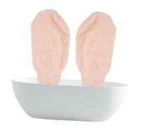 SMASOLO 2 pezzi Guanti Esfolianti Bagno Vegetale Beige Guanti Massaggianti per Esfoliazione Profonda e Rimozione Cellule Morte Accessori Bagno Riutilizzabili e Resistenti Al Lavaggio per