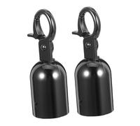 SMASOLO 2 Pezzi Heavy Duty Rope End Caps With Snap Hook Metal Cord Fastener For Stanchion Ropes Guardrail Connections And Crowd Control Barriers