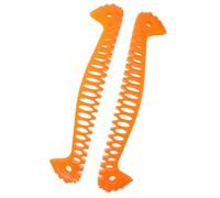 SMASOLO 2 Pezzi Protezione per Lame Pattini da Ghiaccio Elastiche 11" Arancioni 2 Pezzi Copripattini Estensibili per Pattinaggio Artistico e Hockey Uso Famiglia