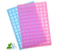 SMASOLO 2 Pezzi Stampo Ghiaccio Cavità Forma Plastica Facile Rilascio Vaschetta Freezer Impilabile per Cucina Colore Casuale