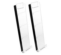 SMASOLO 2 pezzi Supporto Trasparente per Telefono e Lavagna Memo Laterale per Monitor Sinistro Adesivo e Casa Facile Installazione Design Sottile ed Elegante