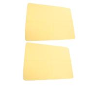 SMASOLO 2 Pezzi Tappetino Antiscivolo per Ruote Ceramiche in Materiale ad Alta Densità Giallo Supporto Stabile per Tornio da Ceramica Accessori per Modellazione e Rifinitura Argilla