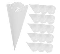 SMASOLO 20 pezzi Coni Portaconfetti Hollow Confetti Holders Resistenti per Bomboniere e Matrimonio Facili da Piegare e Personalizzare per Feste e Cerimonie