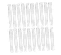 SMASOLO 20 Pezzi Penne Twist Trasparenti Ricaricabili per Olio Cuticole e Lucidalabbra Contenitori Cosmetici Portatili Multiuso con Pennello per Fondotinta e Unghie per Trucco e Manicure