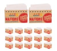 SMASOLO 20 Pezzi Scatole per Sandwich da Asporto in Carta Kraft Contenitori per Hot Dog e Snack con Carta Cerata Antigoccia Leggere e Compatte per Picnic Ufficio e Eventi