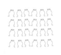 SMASOLO 24 Pezzi Clip U per Tubo LED Supporto Staffa in Inossidabile con Finitura in Plastica Protettiva Montaggio Facile Senza Cedimenti per Uso ed Esterno