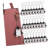 SMASOLO 24 pezzi Portachiavi a forma di antartico in materiale resistente decorazione animale per zaini bomboniere tema animali per feste accessori regalo per amanti degli animali