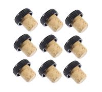 SMASOLO 24 pezzi Tappi per Bottiglie di Vino in Legno Tappi in Sughero Forma Sostituzione per Conservazione del Vino Adatti Maggior Parte delle Bottiglie