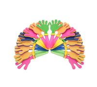 SMASOLO 25 Pezzi Clap Hands Colorati in Plastica, Giocattoli Rumorosi per Feste e Celebrazioni, Batacchi Leggeri, Accessori per Attività Scolastiche e Feste di Capodanno