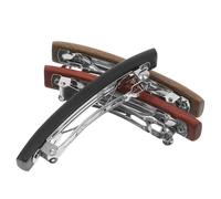 SMASOLO 3 Fermagli per Chioma in Legno di Sandalo 7 Cm Multicolore, Mollette lo Styling Quotidiano da Donna, Fermagli Minimalisti Resistenti e Leggeri per Acconciature Casual e