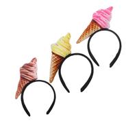 SMASOLO 3 Pezzi Cerchietto Carino Gelato per Donne Accessorio per Trattamenti Della per Feste Viaggi