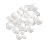 SMASOLO 30 Pezzi Palla Schiuma Fai da Te Piccolo Grandi Dimensioni Chiare Ragazzo Palla Natale Palline Trasparenti Trasparenti Palline per Decora