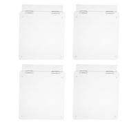 SMASOLO 4 Pezzi Copertura Protettiva Trasparente per Interruttore Condizionatore Aria Tipo 86, Set 4 Pezzi Ritagli per Termostato Centralizzato, Protezione Sicurezza per Casa e Impianto