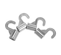 SMASOLO 4 Pezzi Ganci per Bastone Armadio in di Alluminio Supporti Resistenti per Appendere Pesanti Ganci Metallici per Tubo Telescopico Facili da Installare Forare per Camera da e