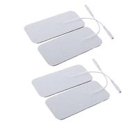 SMASOLO 4 pezzi Pads Elettrodi Autoadesivi per Elettrostimolatore Gel Ricambio Adesivi per Massaggiatore Bassa Impedenza e Comfort per Fisioterapia Media Frequenza