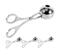 SMASOLO 4 Pezzi Pinze per Polpette Acciaio Inossidabile Antiruggine Modellatore Non Stick per Polpette Palline e Verdure Clip Facile da Usare per Cucina Professionale