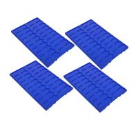 SMASOLO 4 Pezzi Supporti per Vetrini Microscopici in Plastica Spessa con Slot Ventilati per Asciugatura Rapida Organizer per Laboratori di Microbiologia e Studi Cellulari