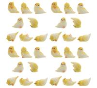 SMASOLO 40 Pezzi Miniature Resin Parrot Figurines Small Lifelike Artificial Bird Decorations For Dollhouse Garden Office DIY Crafts Space-saving Tiny Statues
