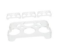 SMASOLO 4pezzi Porta Uova Per Frigorifero in Plastica Robusta Contenitore Fisso Scomparti Per Conservazione Sicura e Versatile Su Ripiani e Piani Cucina