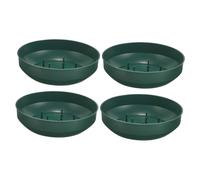 SMASOLO 4pezzi Vassoio di Argilla per Fiori in Plastica Leggera Supporto Rotondo per Composizioni Floreali Ventose per Fissaggio Sicuro per Fiori Freschi Decorazioni Domestiche e Auto da m