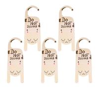 SMASOLO 5 Pezzi Cartelli Non Disturbare in Pvc Pomello, Appendini per Porta per Hotel e Uffici, Resistente ai Graffi e Facile da Montare per Uso Interno ed Esterno