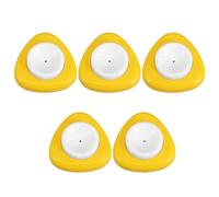 SMASOLO 5 Pezzi Piercing Uova Manuale con Base in Plastica Micro per Cottura Uova Sode e Crude Strumento Portatile Anti-cracking per Colazione e Cucina Quotidiana