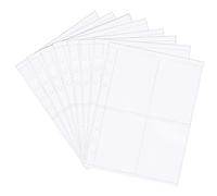 SMASOLO 50 Pezzi Protettivi Trasparenti per Carte da Collezione Pagine per Raccoglitore con Tasche Scomparti Coperture Protettive Resistenti per Carte e Foto