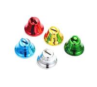 SMASOLO 50pezzi Ciondolini Campanellini in Metallo per Uccelli Mini Campane Ciondoli Forma di Campanello Decorazioni per Gabbia per Uccelli Accessori Fai da Te per Giocattoli per Parrocche