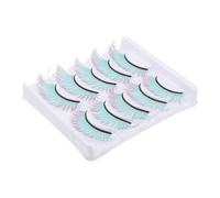 SMASOLO 5paia Ciglia Finte Colore Extension Ciglia Finte Per Donne Ragazze Cosplay Festa Realizzate Materiali Qualità Effetto Decorativo Non Appesantiscono Palpebre