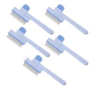 SMASOLO 5pezzi Pettine Autopulente per Gatti e Cani Strumenti per Toelettatura Domestica Design Denti Fini per Rimozione Peli Morti e Nodi Pettine per Piccoli Animali Domestici