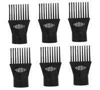 SMASOLO 6 Pezzi Accessori per asciugacapelli diffusore universale per asciugacapelli pettine universale per asciugacapelli bocchetta universale per asciugacapelli plastica Nero