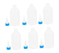 SMASOLO 6 Pezzi Pentola per Olio a Bocca Lunga Auto Bottiglia Chiusura distributore Ugello dispensare dosatore Olio Motore Applicatore per Olio per plastica