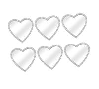 SMASOLO 6 Pezzi Specchietto Adesivo con Strass per Custodia Smartphone Portatile e Resistente Decorazione Elegante per Accessori Telefoni