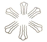 SMASOLO 6 Pezzi Tornante bacchette per accessori per in metallo bastoncino per supporto per updo pettini pettine per ricci Dark Brown
