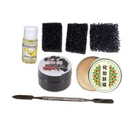 SMASOLO 7 Pezzi Halloween con Cera Sangue Finto Gel e Spugne Speciali per Effetti Realistici Adatto Feste e Carnevali